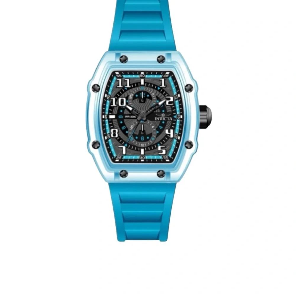 Invicta Racing 48716 Mens 48.5MM Blue Watch Quartz Silicone BNIB Sport